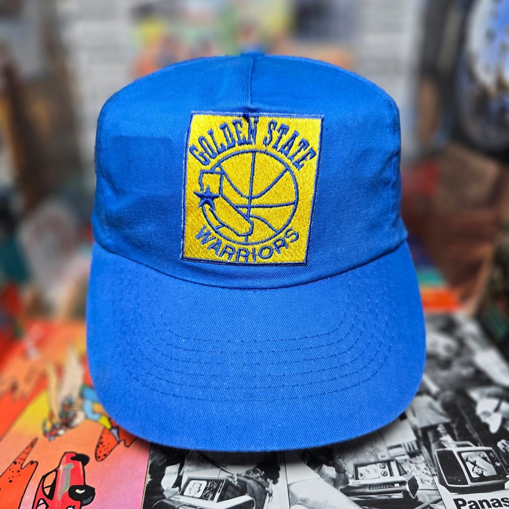 Golden State Warriors 80s Logo 7 RARE Sample Vintage NBA Basketball Snapback Hat